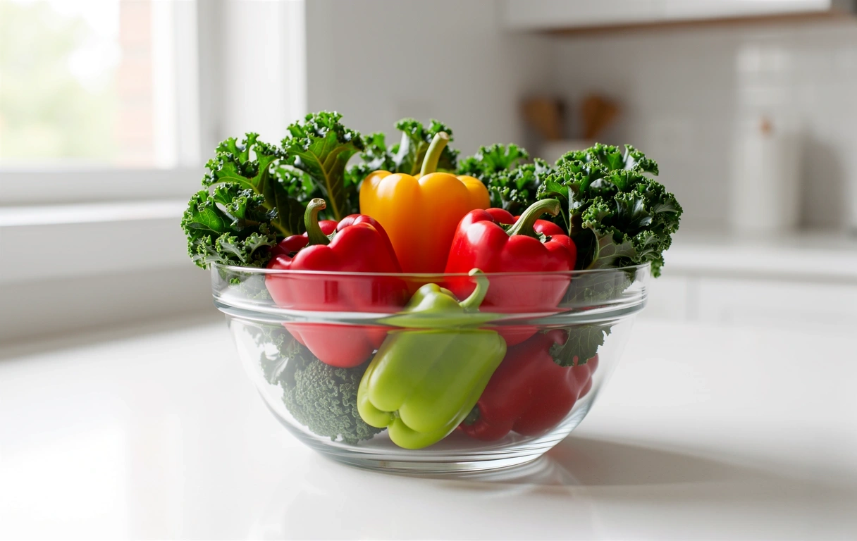 Frische gesunde Zutaten für die Ernährungsberatung